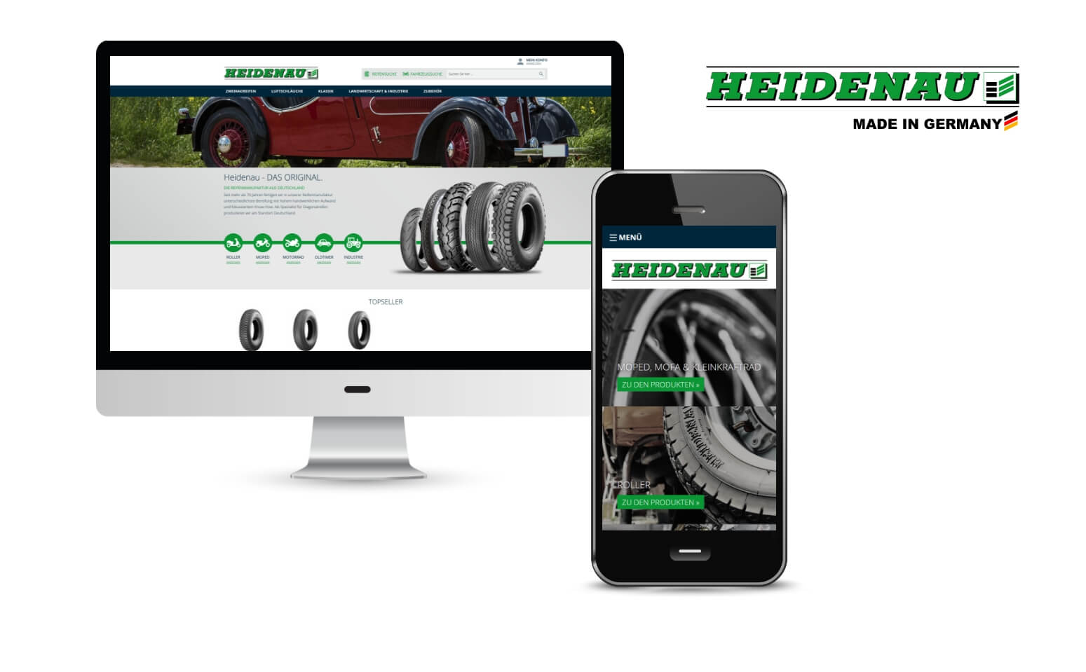 B2B online shop Reifenwerk Heidenau