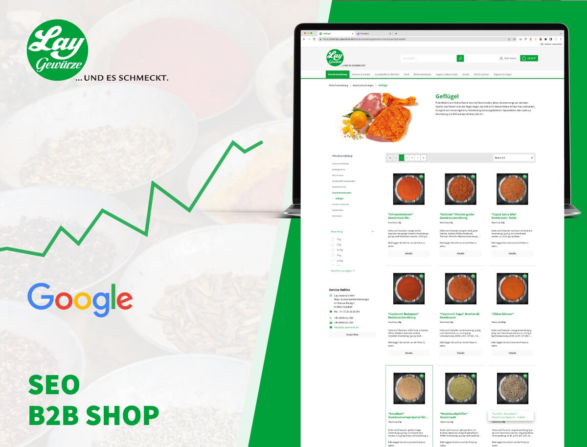 Onlineshop SEO for more visibility - Lay Gewuerze