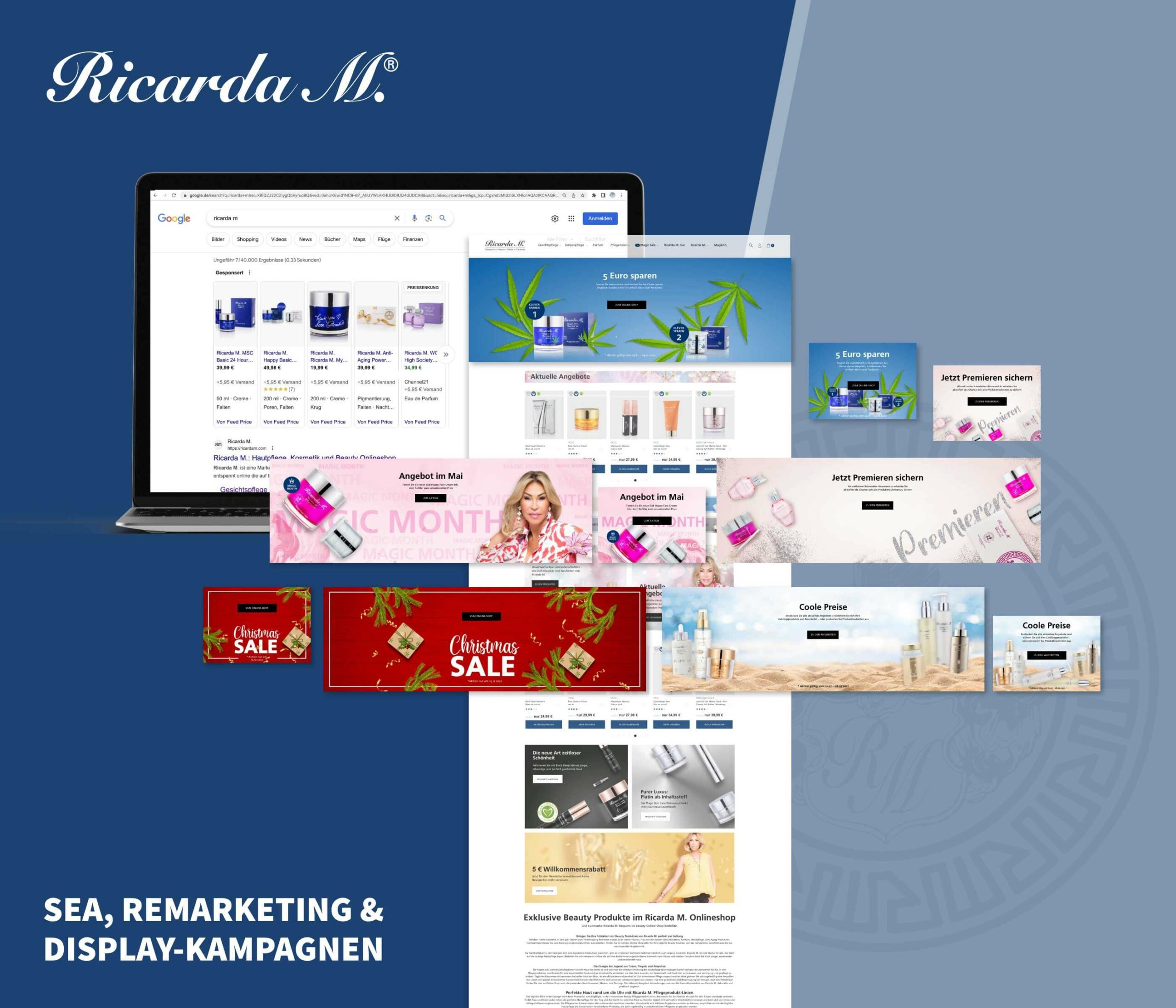 SEA, Remarketing & Display Campaigns for Ricarda M.