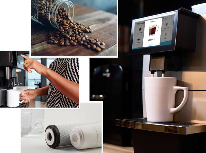 Commerce Connector in use: coffee machines with touch display | igniti