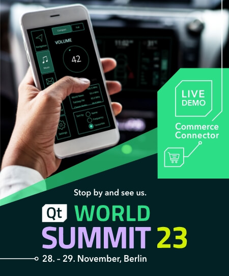 Stop by and see us. Qt World Summit 2023 Berlin